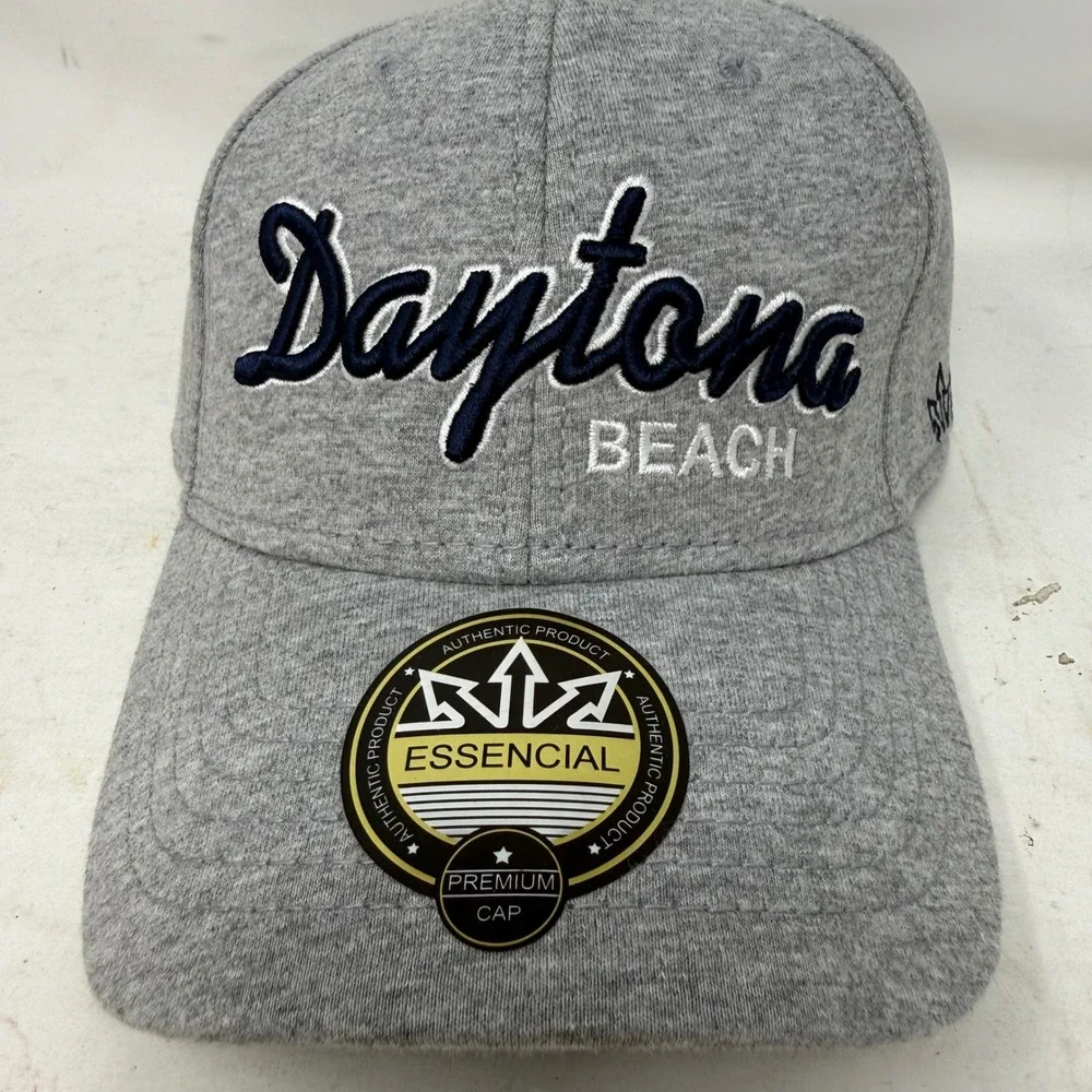 Essencial Daytona Beach Gray Jersey E-Flex Stretch Fit Baseball Hat JF011070